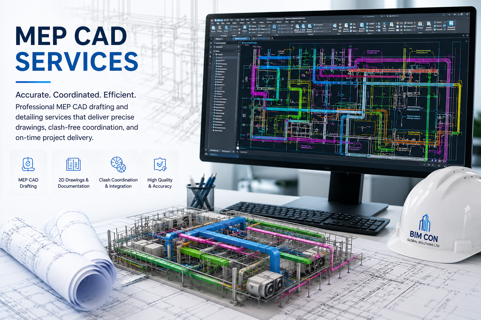 MEP CAD drafting services
